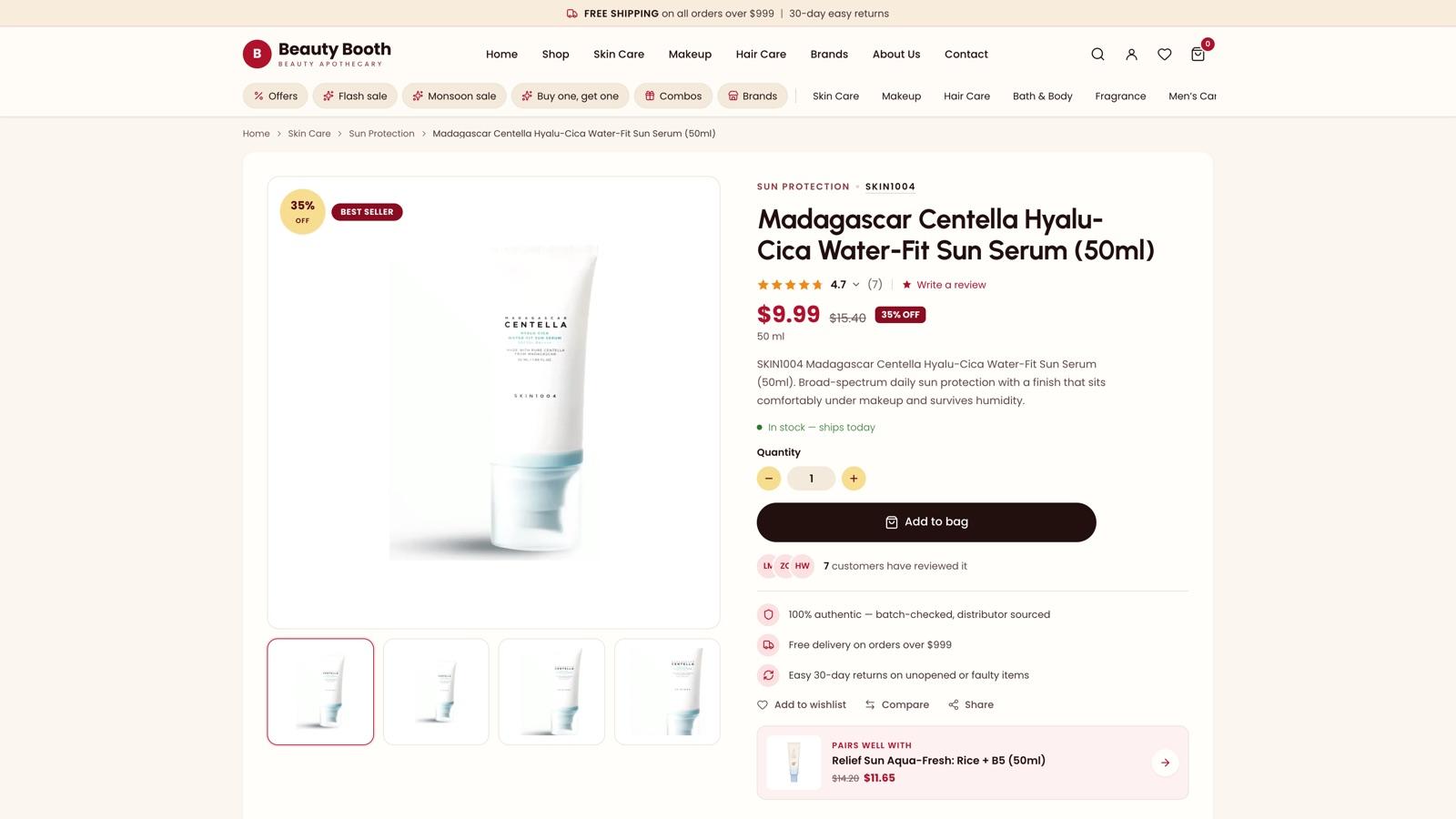 Product page